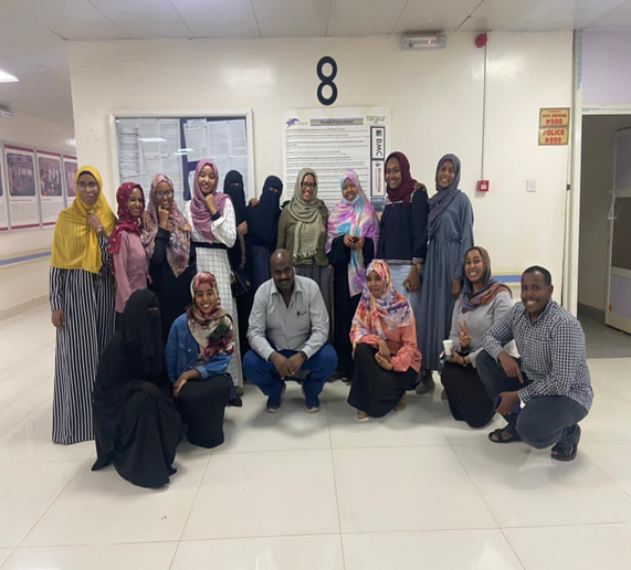 Participants during R statistics workshop